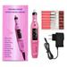 [BRAND Promotion!]Electric Manicure Set 6-in-1 Electric Manicure Nail Drill File Grinder Grooming Kit Includes Callus Remover Set Nail Buffer Polisher Personal Manicure Kit