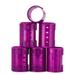 Option : 1 3/4 purple - 6 Pack #4723 Diane Snap-On Magnetic Rollers Hair Scalp Head - Pack of 1 w/ SLEEKSHOP Teasing Comb