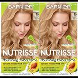 Garnier Hair Color Nutrisse Nourishing Creme 90 Light Natural Blonde (Macadamia) 2 Count