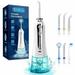 Markdomain Water Flosser Dental Oral Irrigator Travel Teeth Cleaner Floss Pick with 6 Interchangeable Jet Tips