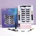 6D Magnetic Eyelashes and Eyeliner Set- Tubes of Magnetic Eyeliner & 7 Pairs Magnetic Eyelashes Kit-With Natural Look & Reusable False lashes -No Glue Need