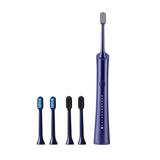 Penkiiy Soft Bristles Electric Toothbrush Rechargeable Waterproof Electric Toothbrush Pair Set 6 Cleaning Modes / 5 Replacement Brushesï¼ŒBlueï¼ŒSize 7.68x3.74x1.38in