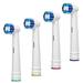 Replacement Toothbrush Heads Compatible with Oral B Braun 4 Pack Professional Electric Toothbrush Heads Sensitive Clean Brush Heads Refill for Oral-B 7000/Pro 1000/9600/ 500/3000/8000