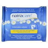 Natracare Natural Organic Cotton Intimate Wipes 12 Ct