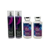 Bath & Body Works DARK KISS Gift Set - 2 Fragrance Mists and 2 Body Lotions - Full Size