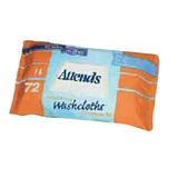 Attends Adult Wet Washcloths Convenience Pack With Aloe - 72 Wipes 3 Pack