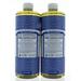 Set 2 Dr. Bronner s Organic Soaps Pure-Castile Soap 18-in-1 Hemp Peppermint 25 FL/739mL Each