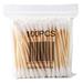 iOPQO Kitchen Cleaning Supplies Wood 100 Bag Soft Quality Double High Head Cotton Stick Sanitary Kitchenï¼ŒDining & Bar beauty sticks cosmetic cotton swabs Clear