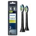 Philips Sonicare Diamondclean Replacement Toothbrush Heads HX6062/95 Black 2-pk