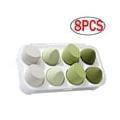 Dicasser Makeup Sponge Beauty Blender Foundation Sponges Set Latex Free Blender Beauty Makeup Sponges with 1 Sponge Holder Case(8PCS Green)