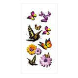 CFXNMZGR Tattoo Accessories Butterfly Temporary Tattoo 3D Stickers Tattoo Butterflies And Flowers Temporary Tattoos Stickers Colorful Body Art Temporary Tattoos For Women Kids