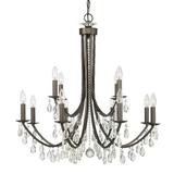 12 Light Chandelier in Timeless Style 32 inches Wide By 30.75 inches High-Swarovski Strass Crystal Type-Vibrant Bronze Finish Bailey Street Home