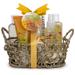 Freida & Joe Mango Pear Spa Gift Set Woven Antique Basket