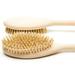 Bath Body Brush for DRY Skin Brushing Natural Bristle Scrub Brush Anti Cellulite Massager by LA Beauty Labs Re-Energize & Make Your Skin Glow!