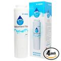 4-Pack Replacement for KitchenAid KFXS25RYBL Refrigerator Water Filter - Compatible with KitchenAid 4396395 Fridge Water Filter Cartridge - Denali Pure Brand