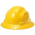 Noa Store Full Brim Hard Hat with HDPE Shell and Fast-trac Suspension Work Safety Helmet