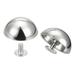 20x9mm Screw Back Rivets Hollow Round Head Leather Studs Silver Tone 10 Pack