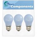 3-Pack 241555401 Refrigerator Light Bulb Replacement for Kenmore / Sears 25374182403 Refrigerator - Compatible with Frigidaire 241555401 Light Bulb