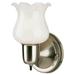 Westinghouse 66654 - 1 Light Brushed Nickel Wall Light Fixture