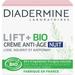 Diadermine - Lift+ Bio - Night Anti-Aging Face Cream - Smooths Firms and Soothes - 99% ingredients of natural origin - Face Care - Anti-Aging Care - Certified ORGANIC - Jar of 50 ml