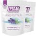 Epsoak Epsom Salt Sleep Formula 4 lbs. - Lavender Bath Salts Sleep Well & Relax with Epsom Salt & 100% Natural Lavender Essential Oil (Qty 2 x 2 lb. Bags)