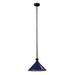 66481-1-Elk Home-Boulton - 1 Light Pendant-9 Inches Tall and 14 Inches Wide-Blue Finish