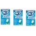 ACT Dry Mouth Moisturizing Gum Sugar-Free Soothing Mint 20 ea (Pack of 3)