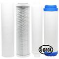 5-Pack Replacement for Filter Kit for Expres Water ROALK10MC RO System - Includes Carbon Block Filter PP Sediment Filter GAC Filter & Inline Filter Cartridge - Denali Pure Brand