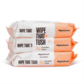 MightyGood Brand - Wipe That Tush Flushable Wipes - 3 Packs of 50 Wipes - 150 Total Wipes