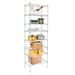 Gzxs 8-Tier Wire Shelving Unit Adjustable Steel Wire Rack Chrome