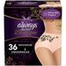 Always Discreet Boutique Incontinence & Postpartum Incontinence Underwear for Women Large 36 Count FSA HSA Eligible Maximum Protection Disposable (18 Count Pack of 2 - 36 Count Total)