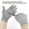 Windfall 1 Pair Level 5 Cut Resistant Gloves Anti-slip Fine Workmanship High Strength Food Grade Material Anti-Puncture Arm Gloves for Industry