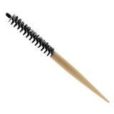 Small Round Hair Brush Nylon Bristles Wood Handle Stylist Women Men L