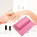 Removable Nail Pillow Professional Arm Rest Pillow for Home Women Nails Salon DIY Makeup Tool Table Desk Station Pink