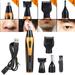 Brrnoo Men Nose Hair Trimmer Set 4 in 1 Rechargeable Men Nose Ear Temple Hair Trimmer Electric Beard Eyebrow Clipper Shaving Kit