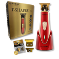 Hair Trimmer by SUPREME TRIMMER ST5220 Beard Trimmer for Men Professional Barber Liner Cordless Hair Clipper â€“ Red T-Shaper Li (Extra Blade Included)