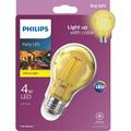 Philips Yellow A19 Medium 4W Indoor/Outdoor LED Decorative Party Light Bulb