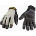 Youngstown Size 2XL (11) ANSI Cut Lvl 3 Puncture Lvl 4 Abrasion Lvl 4 Aramid Cut & Puncture Resistant Gloves Aramid Lining Hook & Loop Cuff Black/Gray Paired