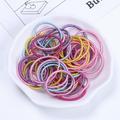 50PCS Baby Toddler Hair Ties Multicolor Elastic Hair Ties No Crease Hair Elastics Small Ponytail Holders Hair Ties for Kids Girls Colour 3 Packs