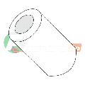 Spacer Round - #6 (ID) x 3/8 (OD) x 1/2 (Body Length) Nylon Natural Finish (QUANTITY: 1000)