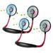 Ponyta 2 Pcs Portable Neck Fan USB Rechargeable 3 Adjustable Speeds Hands-Free Fan Strong Airflow Fan for Outdoor Sports Office