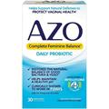 AZO Complete Feminine Balance Daily Probiotics for Women Clinically Proven to Help Protect Vaginal Health Helps balance pH and yeast 30 Count