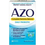 AZO Complete Feminine Balance Daily Probiotics for Women Clinically Proven to Help Protect Vaginal Health Helps balance pH and yeast 30 Count