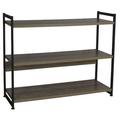 Household Essentials Ashwood 35 Three Shelf Shelving Unit