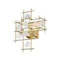 2 Light Wall Sconce in Fusion Style 13.5 inches Wide By 17.25 inches High-Aged Brass Finish Bailey Street Home 372-Bel-4185864