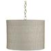 Possini Euro Design Antique Brass Pendant Light 15 Wide Modern Gray Gold Drum Shade Fixture for Dining Room House Bedroom Kitchen