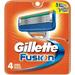 Gillette Fusion Replacement Cartridges 4 ea (Pack of 6)