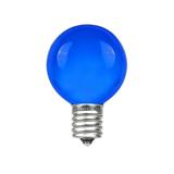 Novelty Lights 25 Pack G30 Outdoor Globe Replacement Bulbs Blue C7/E12 Candelabra Base 5 Watt
