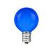 Novelty Lights 25 Pack G30 Outdoor Globe Replacement Bulbs Blue C7/E12 Candelabra Base 5 Watt