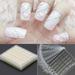 3D 30 Sheets Lace Decal Nail Art Sticker DIY Strip Wave Pink White Flower Nail Art Stickers Wraps Manicure Hot White